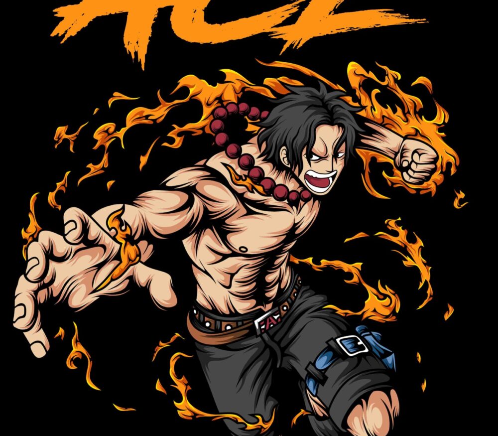 Camiseta One Piece Ace Mod-1
