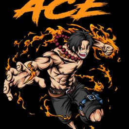 Camiseta One Piece Ace Mod-1