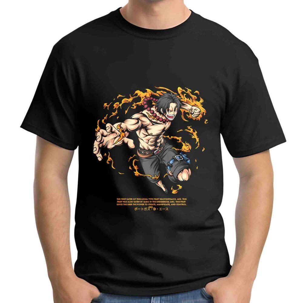 Camiseta One Piece Ace Mod-1