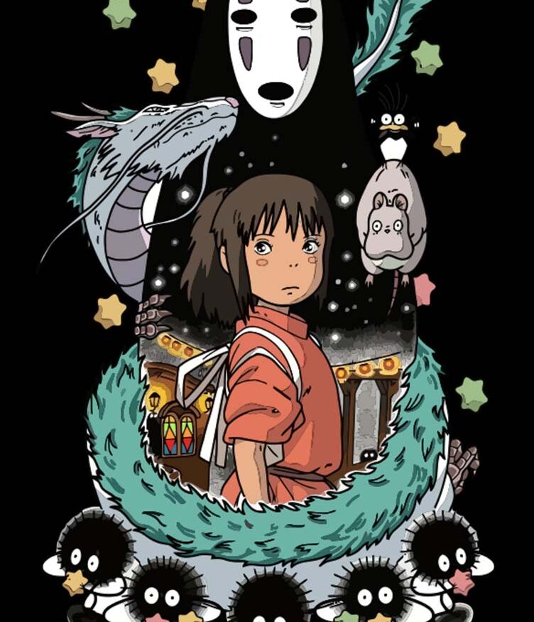 Camiseta Personalizada Estudio Ghibli modelo 1