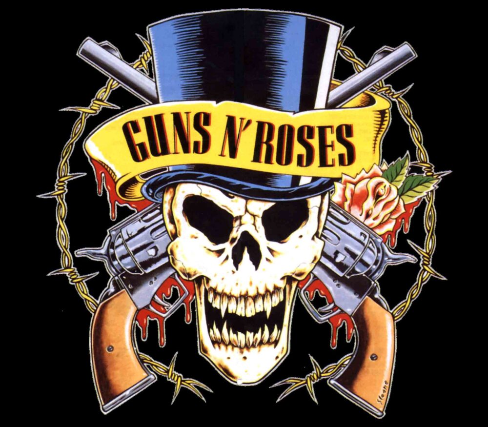 Camiseta Guns N' Roses con Logo de Calavera