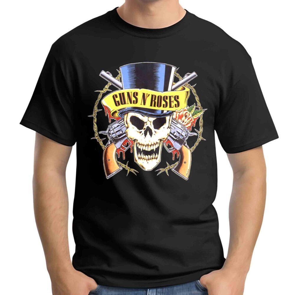 Camiseta Guns N' Roses con Logo de Calavera