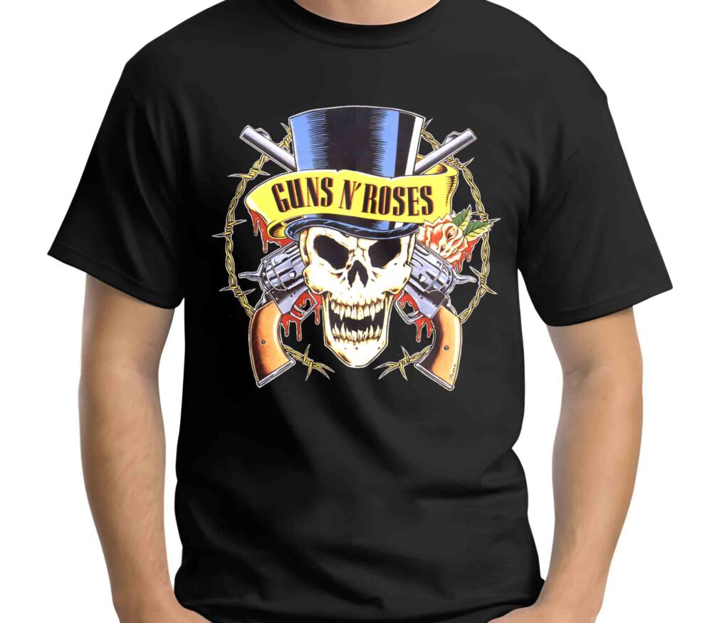 Camiseta Guns N' Roses con Logo de Calavera