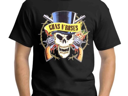 Camiseta Guns N' Roses con Logo de Calavera