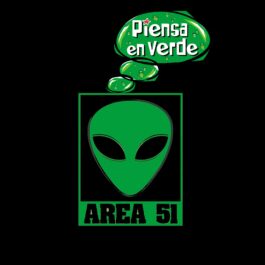 Camiseta Área 51 - ¡Piensa en verde!