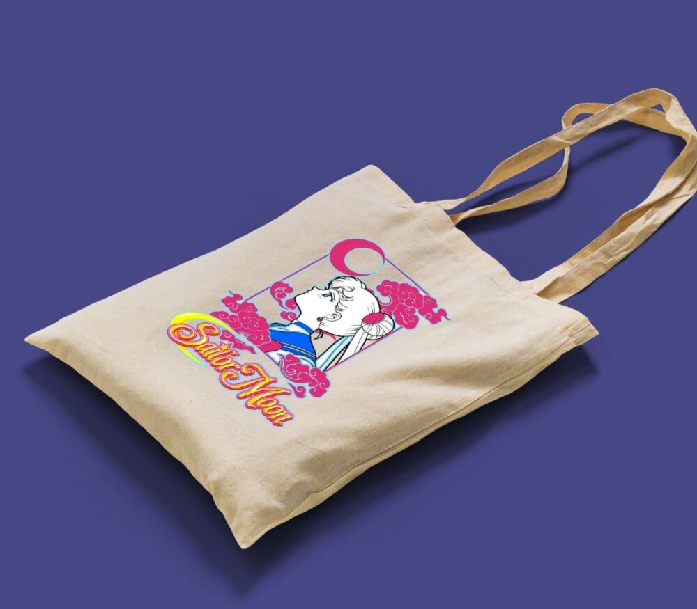 Bolsa Tote Bag Beige Estilo Retro – Sailor Moon