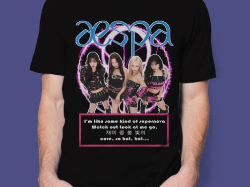 Camiseta personalizada K-pop Aespa-Supernova