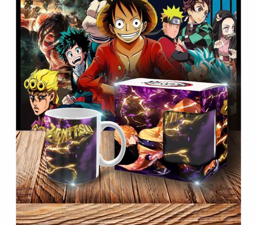 a mug and box on a table