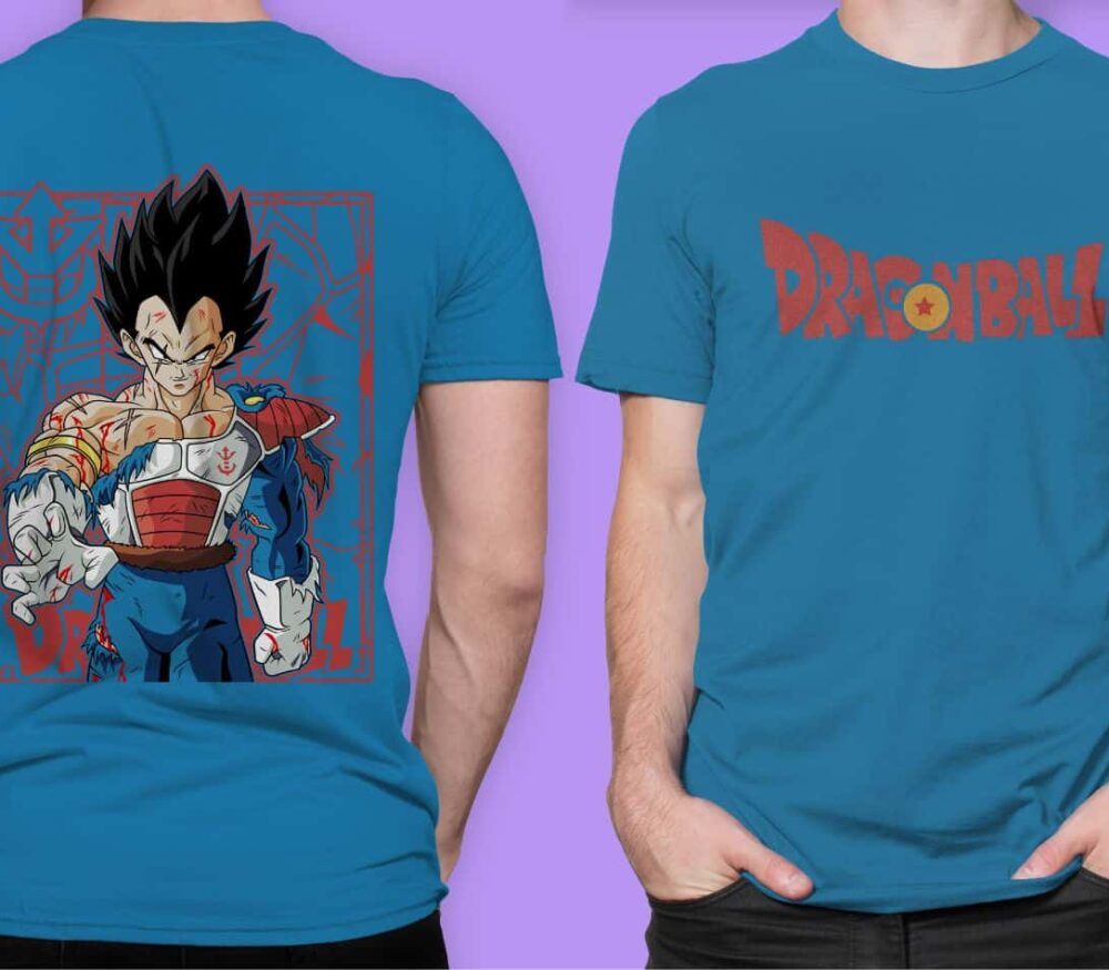 Camiseta Vegeta Saiyan Battle – Ropa de Dragon Ball Z exclusiva