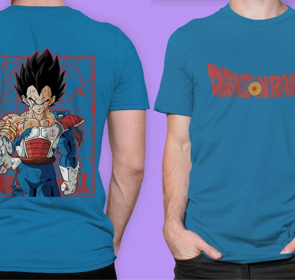 Camiseta Vegeta Saiyan Battle – Ropa de Dragon Ball Z exclusiva"