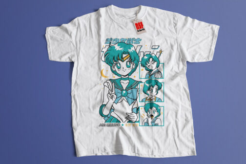 Camiseta Ami Mizuno – Sailor Mercury: Brillante como el intelecto de una guerrera lunar - Imagen 2