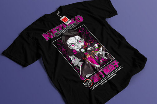 Camiseta “Nezuko Kamado Retro Style” – Demon Slayer - Imagen 2