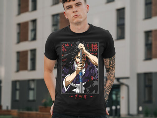 🖤 Camiseta Demon Slayer – Kokushibo-2