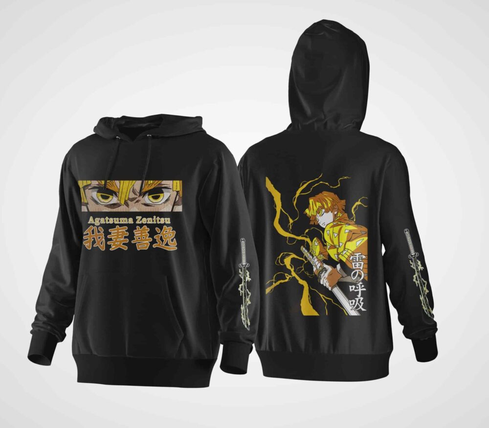 ⚡ Sudadera Personalizada Demon Slayer – Zenitsu-1