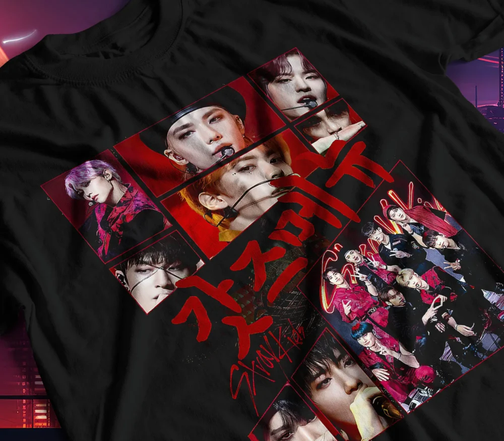 camiseta K-pop Stray Kids