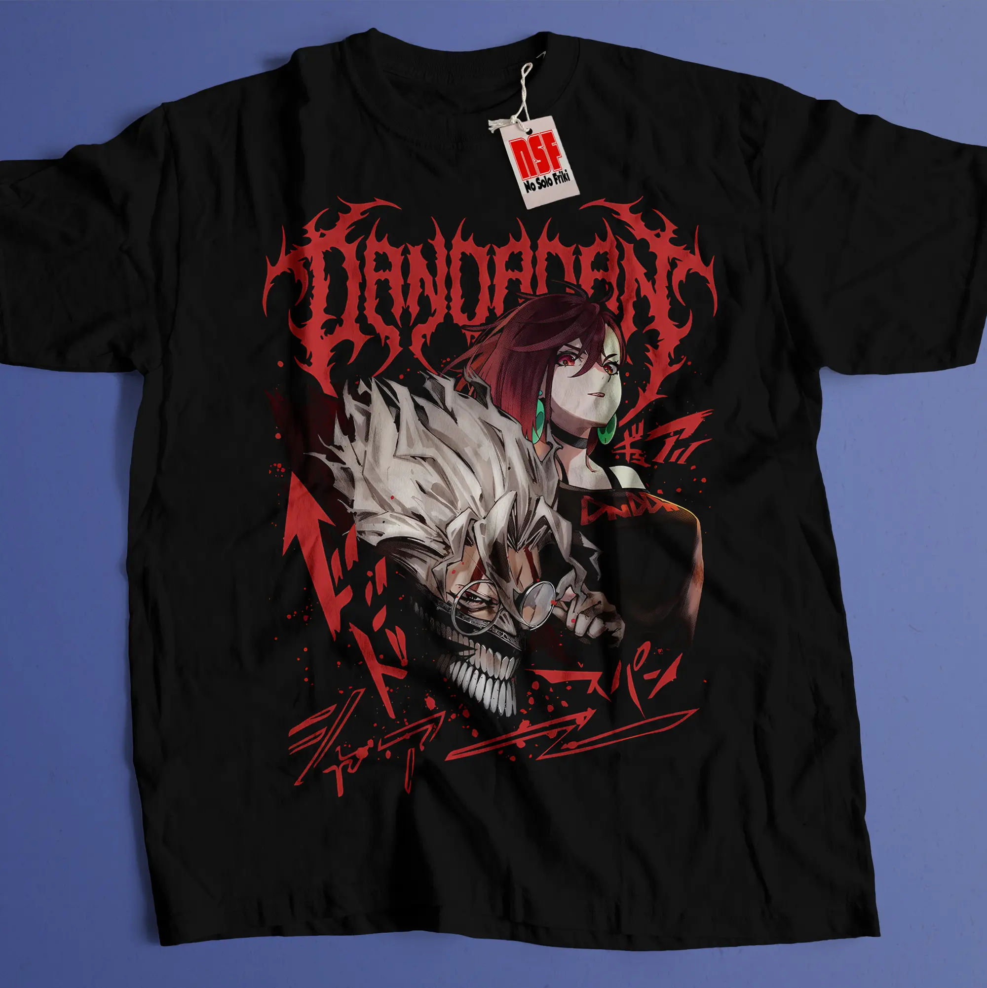 Camiseta "Momo x Okarun: Supernatural Bond" – Dandadan Urban Style - Imagen 2