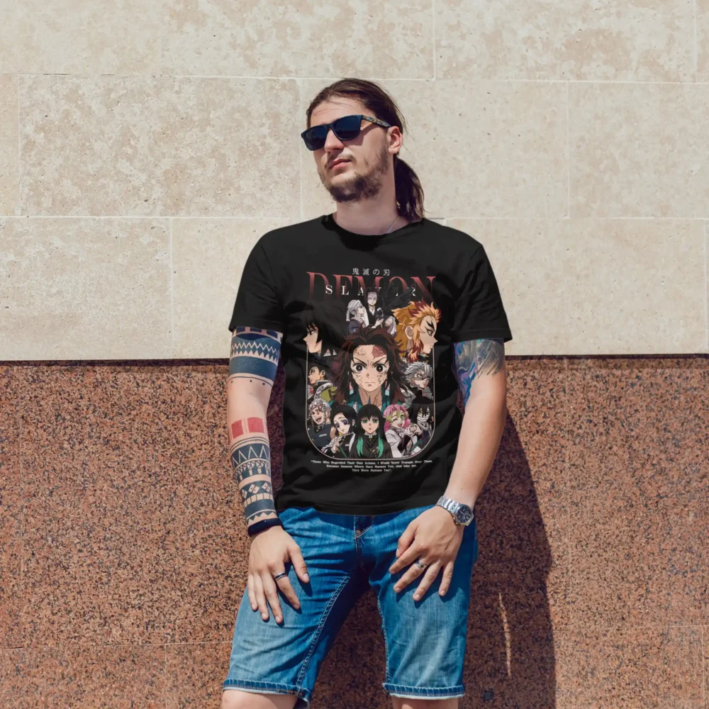 camiseta kimetsu no yaiba