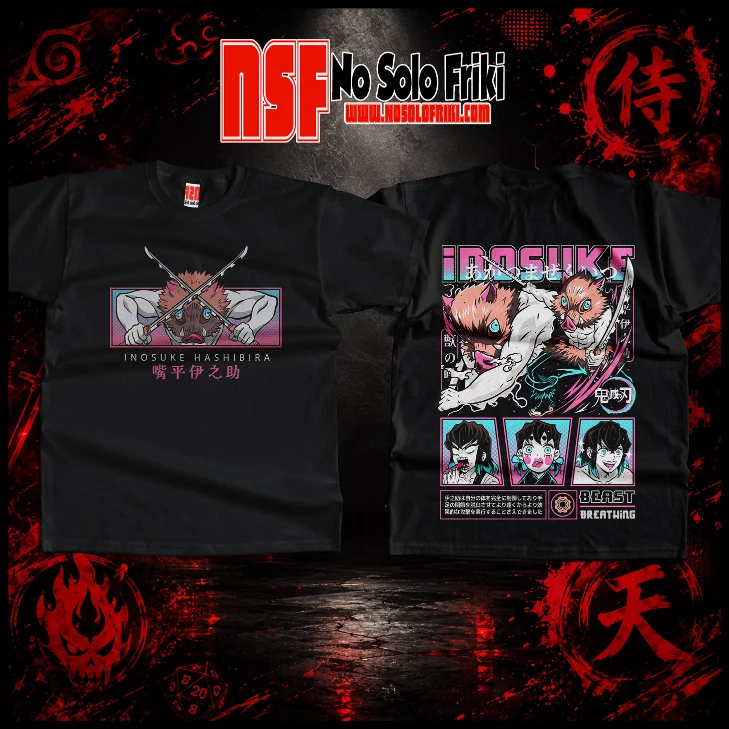 Camiseta Inosuke negra